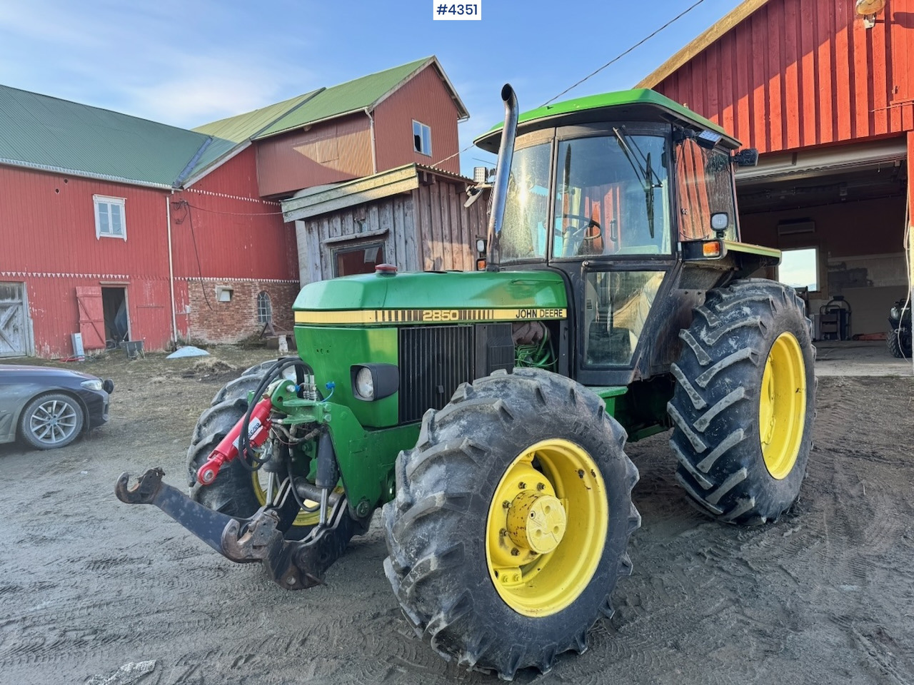 Tractor 1991 John Deere 2850 4x4 Synchron w/ front hydraulics.: foto 7