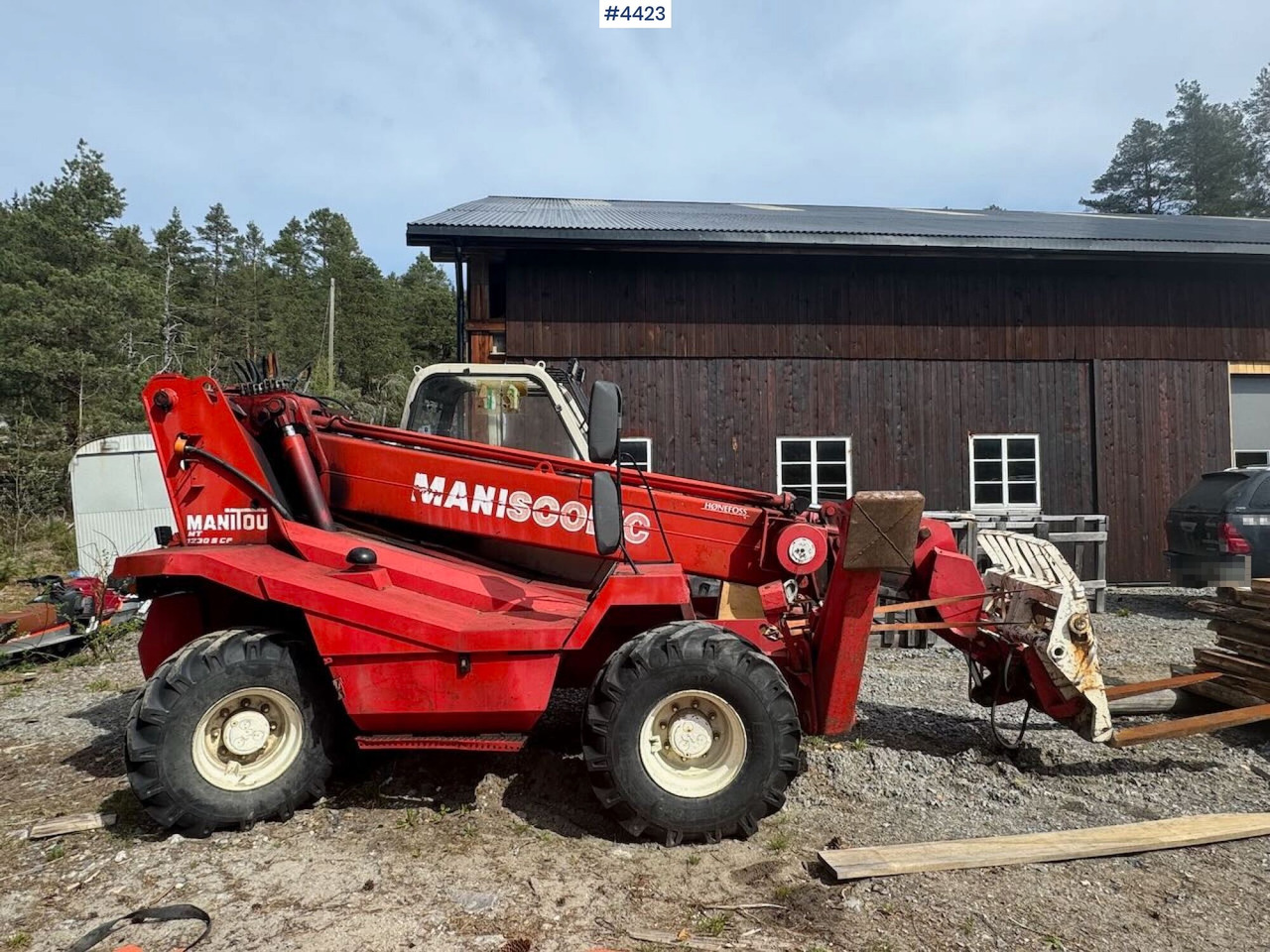 1992 Manitou MT1230 Telescopic forklift w/ pallet forks. Rep. object. - Manipulador telescópico: foto 2 1992 Manitou MT1230 Telescopic forklift w/ pallet forks. Rep. object. - Manipulador telescópico: foto 2
