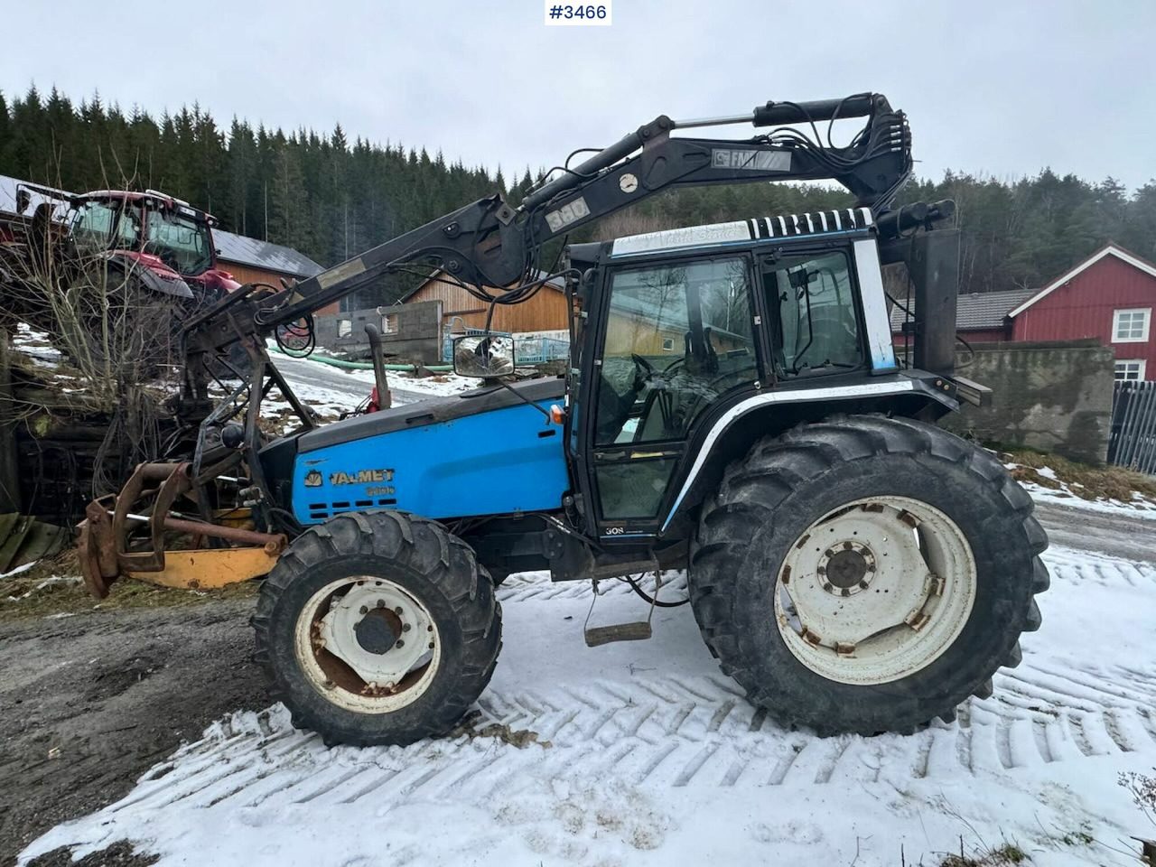 1993 Valmet 8100 m/ Hiab FMV Crane and timber trailer - Tractor: foto 4 1993 Valmet 8100 m/ Hiab FMV Crane and timber trailer - Tractor: foto 4