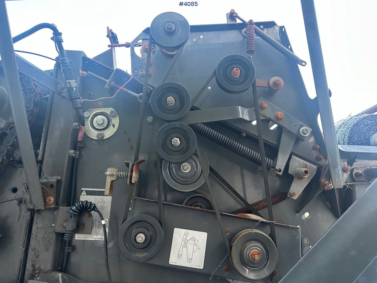 Maquinaria de henificación 2008 Claas Rollant 354 Rotocut round baler. small repair object: foto 20