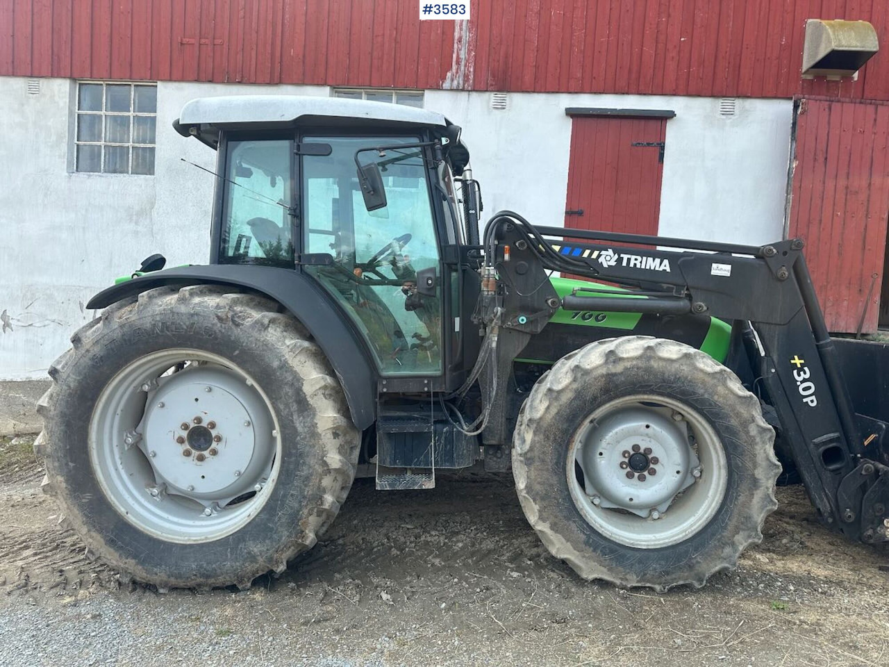 2008 Deutz-Fahr Agrofarm 100 traktor w/ Trima Front loader. See hours! - Tractor: foto 2 2008 Deutz-Fahr Agrofarm 100 traktor w/ Trima Front loader. See hours! - Tractor: foto 2
