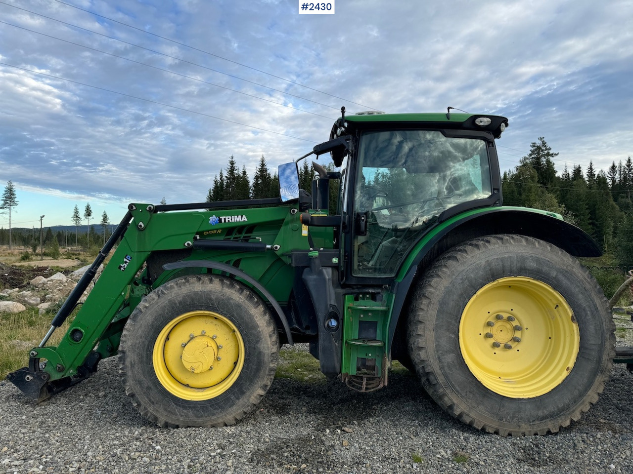 2016 John Deere 6155R w/ Trima front loader - Tractor: foto 2 2016 John Deere 6155R w/ Trima front loader - Tractor: foto 2