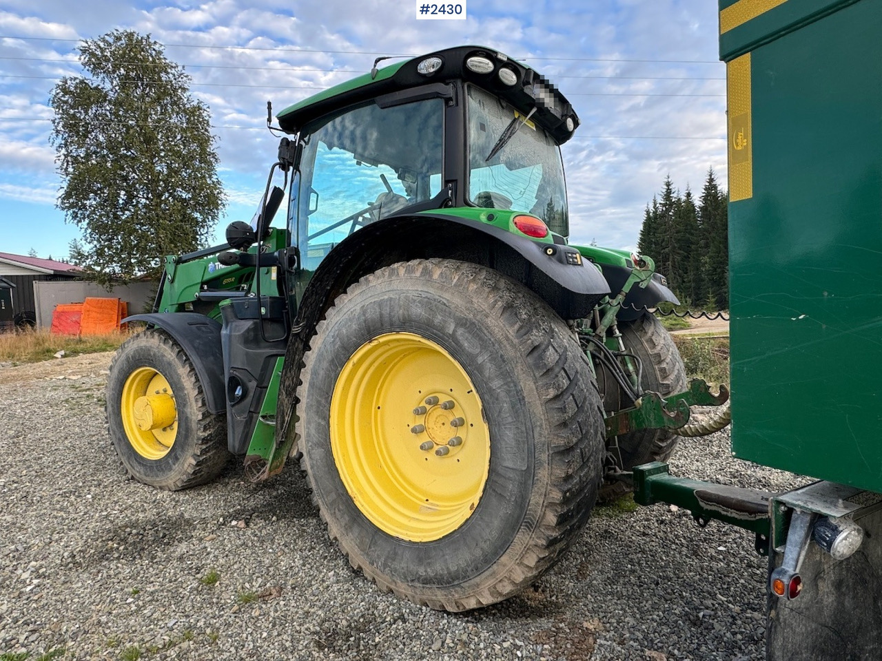 2016 John Deere 6155R w/ Trima front loader - Tractor: foto 4 2016 John Deere 6155R w/ Trima front loader - Tractor: foto 4
