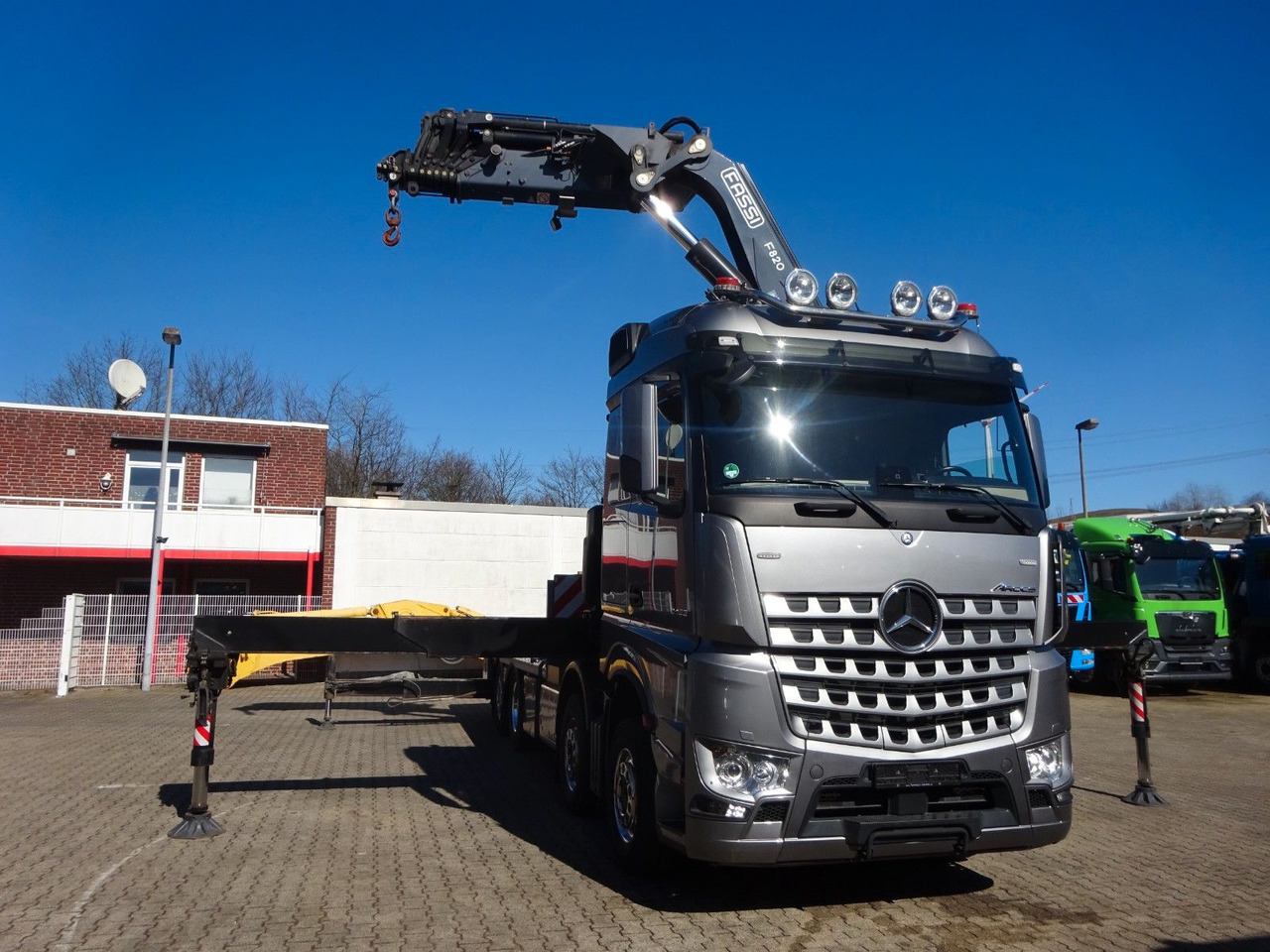 Camión grúa, Camión caja abierta nuevo Mercedes-Benz 3453  Plattform + Fassi F820 Kran  8x2 Mercedes-Benz 3453 FASSI F820 Kran 8x Hydr. Ausschub: foto 8
