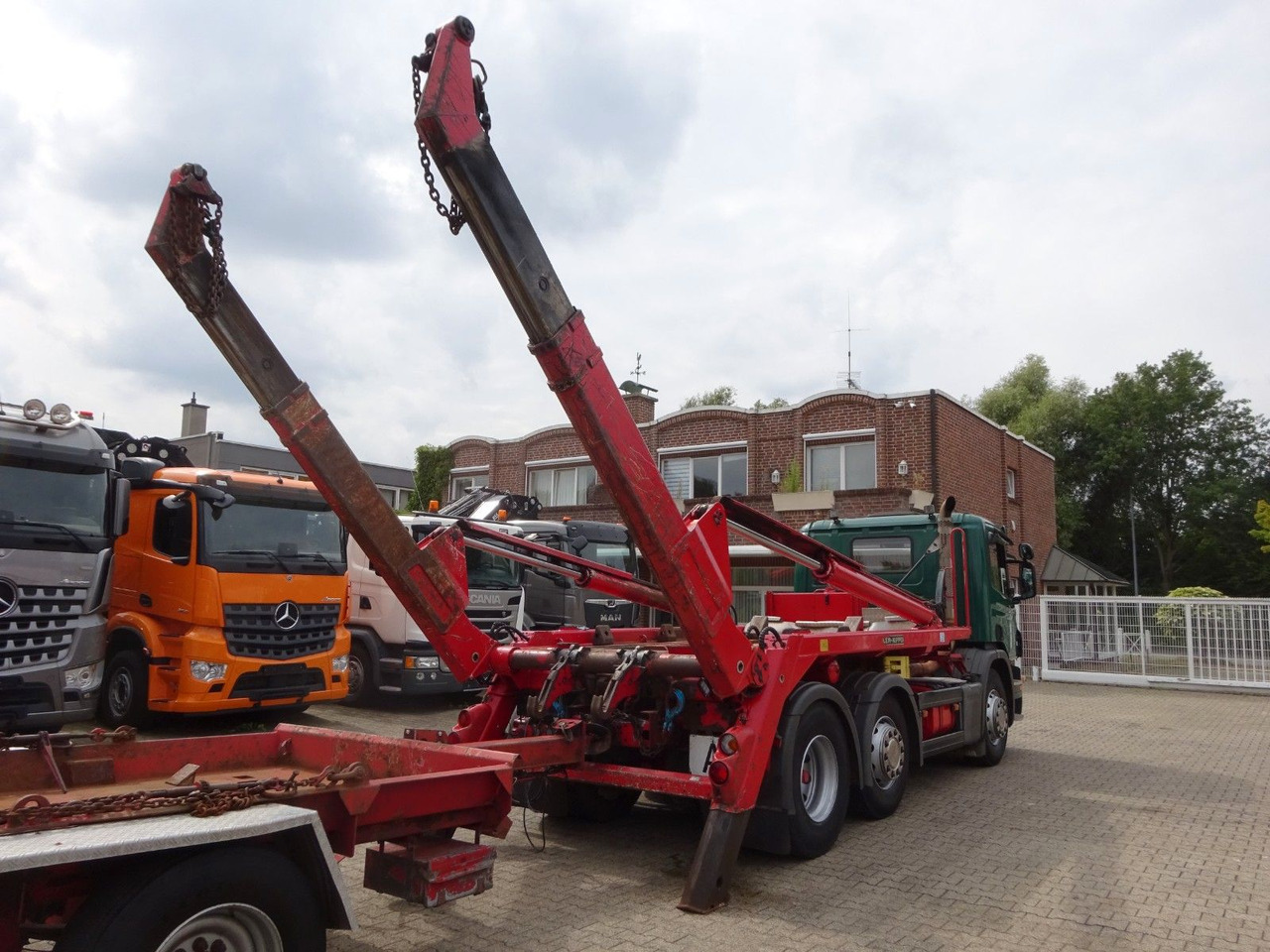 Volquete camión Scania P310 Absetzkipper MEILLER mit Lift+Lenkachse 6x2: foto 9