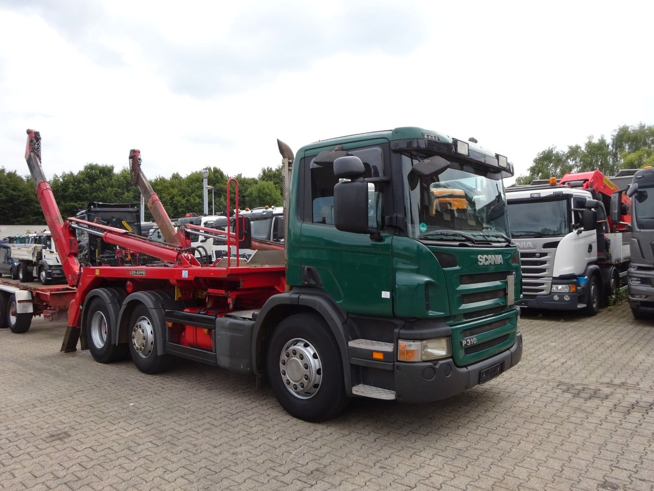 Volquete camión Scania P310 Absetzkipper MEILLER mit Lift+Lenkachse 6x2: foto 11
