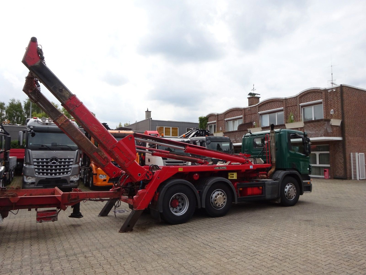 Volquete camión Scania P310 Absetzkipper MEILLER mit Lift+Lenkachse 6x2: foto 8