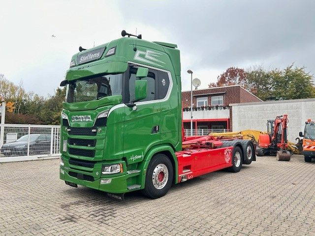 Scania S580 V8 MEILLER Abroller mit Lift+Lenkachse 6x2 - Multibasculante camión: foto 3 Scania S580 V8 MEILLER Abroller mit Lift+Lenkachse 6x2 - Multibasculante camión: foto 3