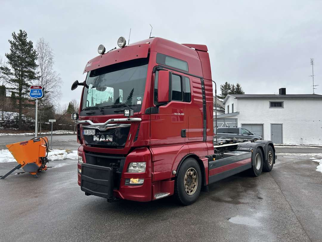 2014 MAN TGX 26.480 Krokbil EU-godkjent Euroklasse 6T - Multibasculante camión: foto 1 2014 MAN TGX 26.480 Krokbil EU-godkjent Euroklasse 6T - Multibasculante camión: foto 1