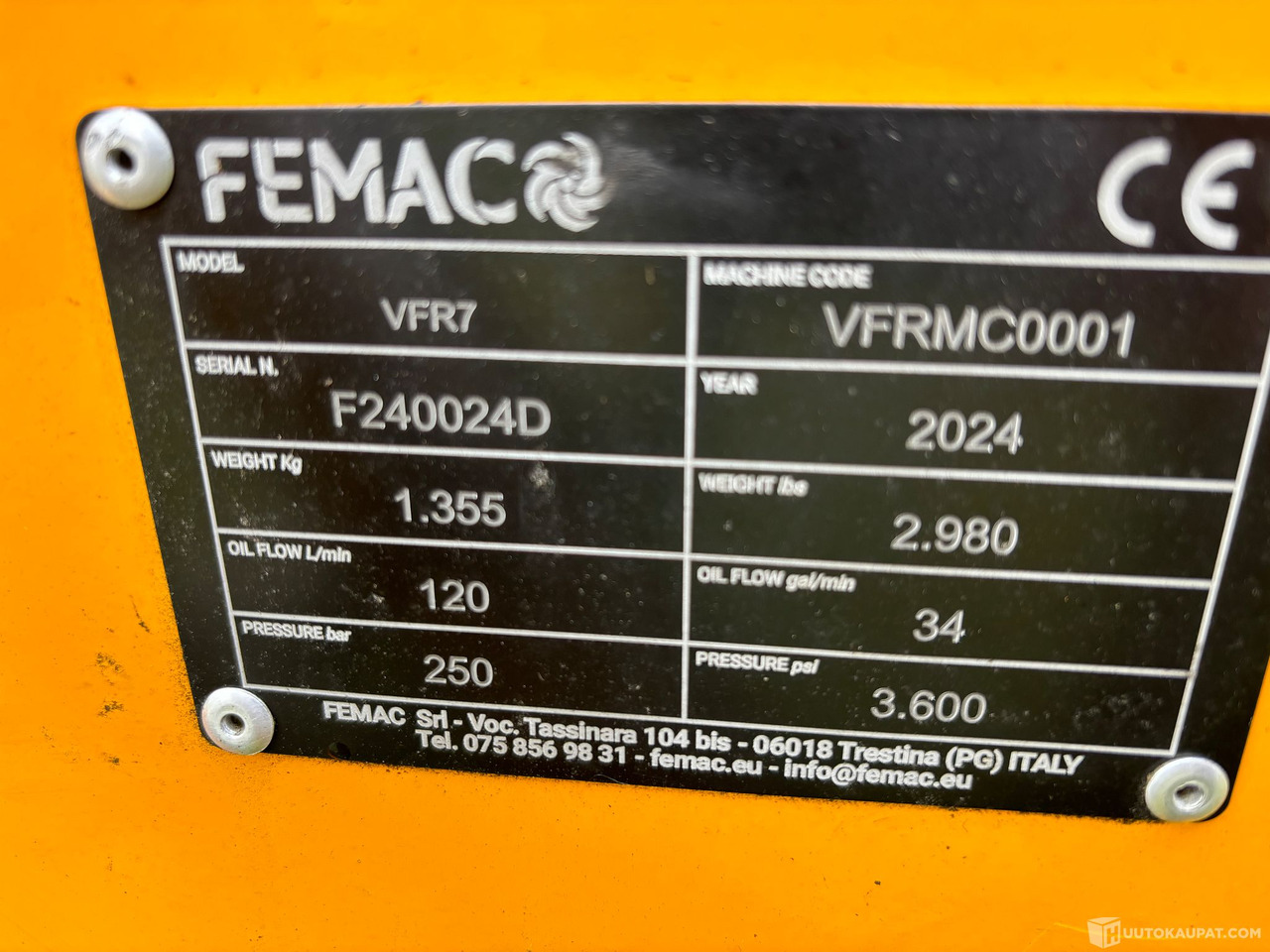 Puomimurskain FEMAC VF7. Vaihtoehto uudelle!, 2024, Sotkamo - Desbrozadora de brazo: foto 4 Puomimurskain FEMAC VF7. Vaihtoehto uudelle!, 2024, Sotkamo - Desbrozadora de brazo: foto 4