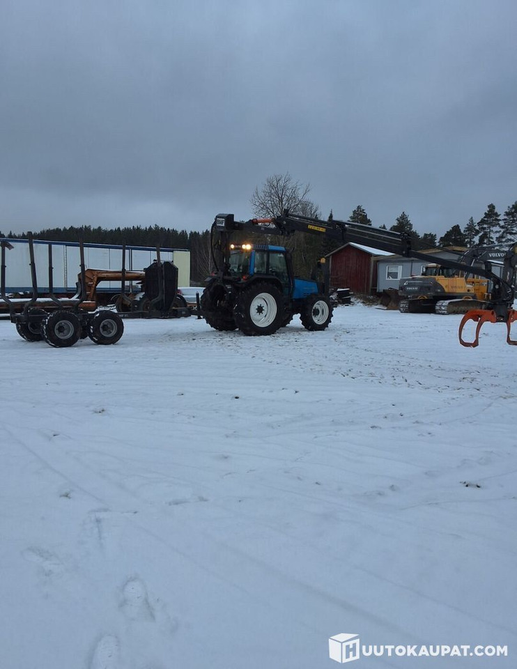 Valmet 6800 + PMF 850 crane + trailer BMF 9T, Leppävirta - Tractor: foto 5 Valmet 6800 + PMF 850 crane + trailer BMF 9T, Leppävirta - Tractor: foto 5
