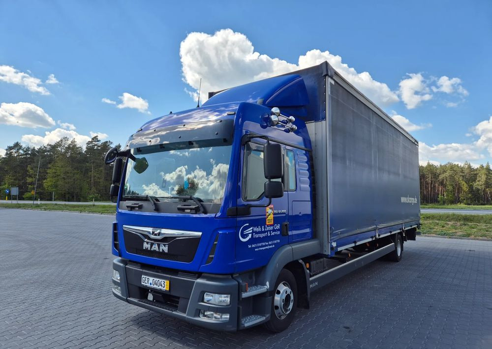 MAN TGL 12.250 2019 BURTO FIRANA + winda 8.4m z Niemiec / TOP STAN / OKAZJA / firanka / automat / - Camión lona: foto 1 MAN TGL 12.250 2019 BURTO FIRANA + winda 8.4m z Niemiec / TOP STAN / OKAZJA / firanka / automat / - Camión lona: foto 1