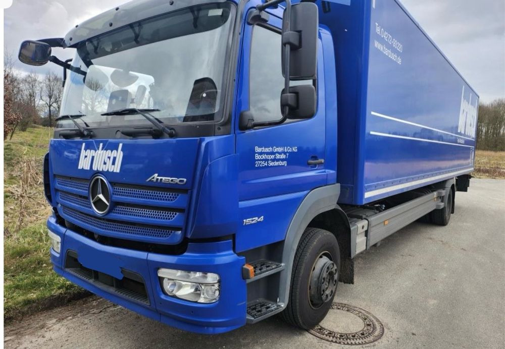 Mercedes-Benz Atego 1524 Z Niemiec TOP 2018 Przód i tył na poduszkach 15t DMC / 7.45m 18 palet TOP STAN - Camión caja cerrada: foto 1 Mercedes-Benz Atego 1524 Z Niemiec TOP 2018 Przód i tył na poduszkach 15t DMC / 7.45m 18 palet TOP STAN - Camión caja cerrada: foto 1