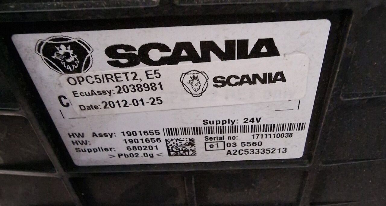 Scania Sterownik Moduł Skrzyni Retardera OPC 5 R 20389811901655 Scania OPC 5 Scania R 20389811901655 truck - Unidad de control para Camión: foto 1 Scania Sterownik Moduł Skrzyni Retardera OPC 5 R 20389811901655 Scania OPC 5 Scania R 20389811901655 truck - Unidad de control para Camión: foto 1