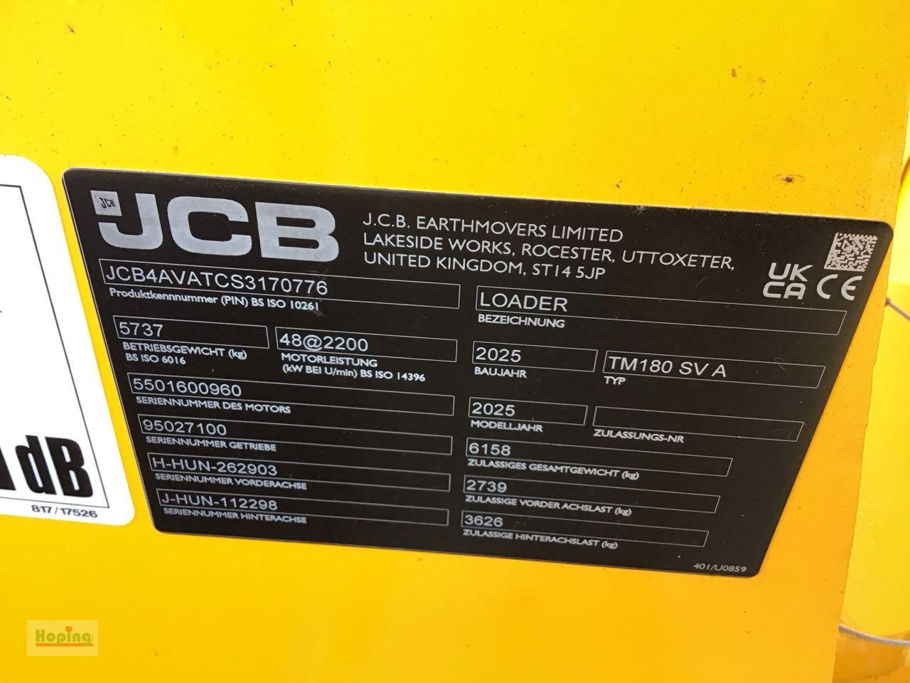 JCB TM180 AGRI - Cargadora de ruedas telescópica: foto 5 JCB TM180 AGRI - Cargadora de ruedas telescópica: foto 5