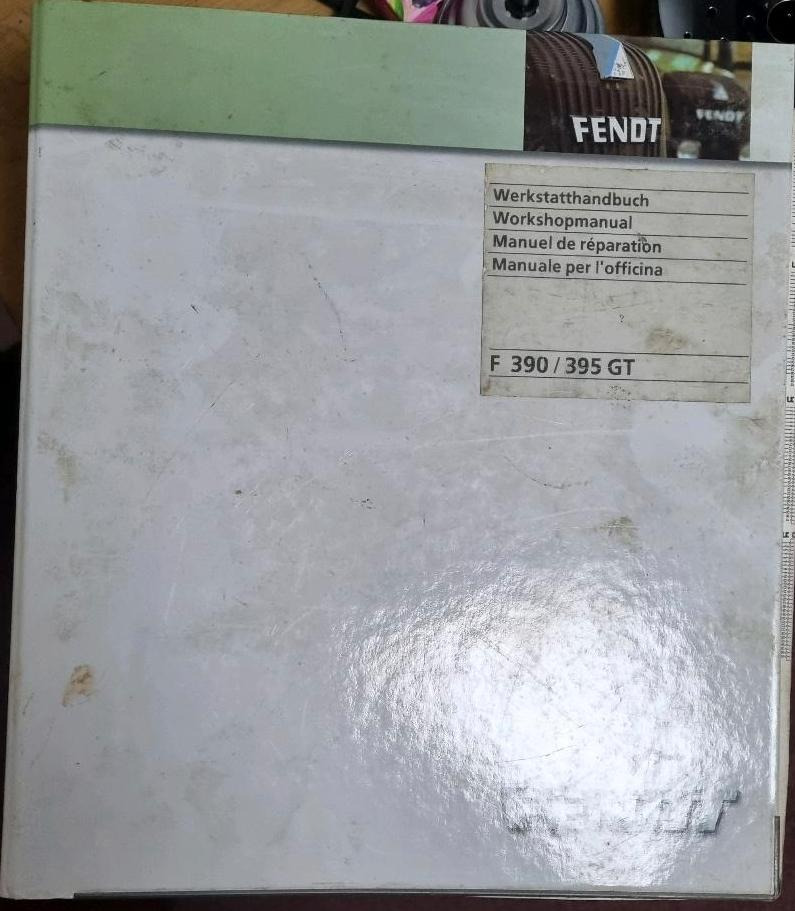 Werkstatthandbuch Fendt GT 395 390 Geräteträger - Pieza universal para Vehículo municipal: foto 1 Werkstatthandbuch Fendt GT 395 390 Geräteträger - Pieza universal para Vehículo municipal: foto 1