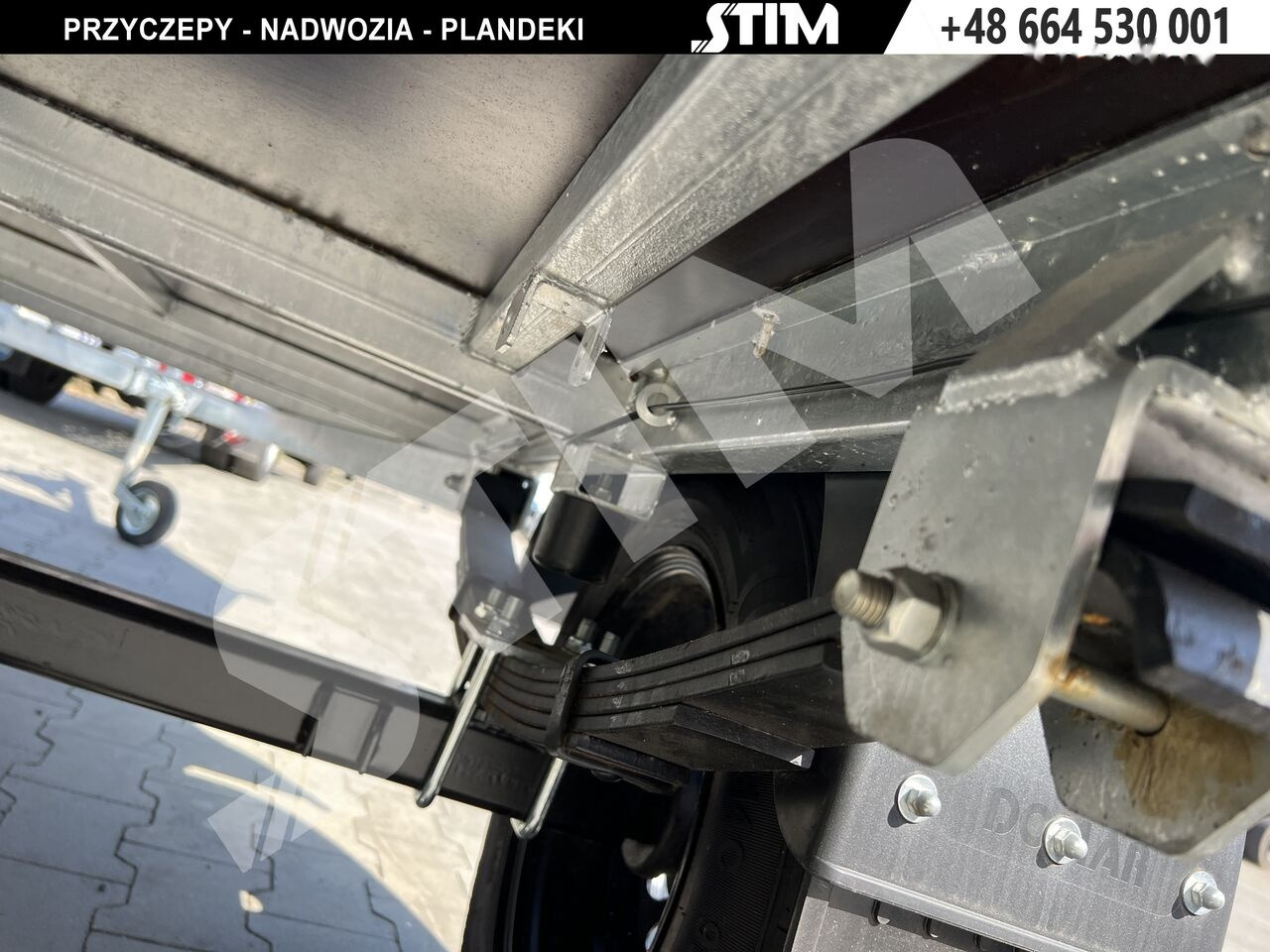 Remolque de coche nuevo Stim S11-075/3415R + przednia burta otwierana + wzmocnienie ramy: foto 8