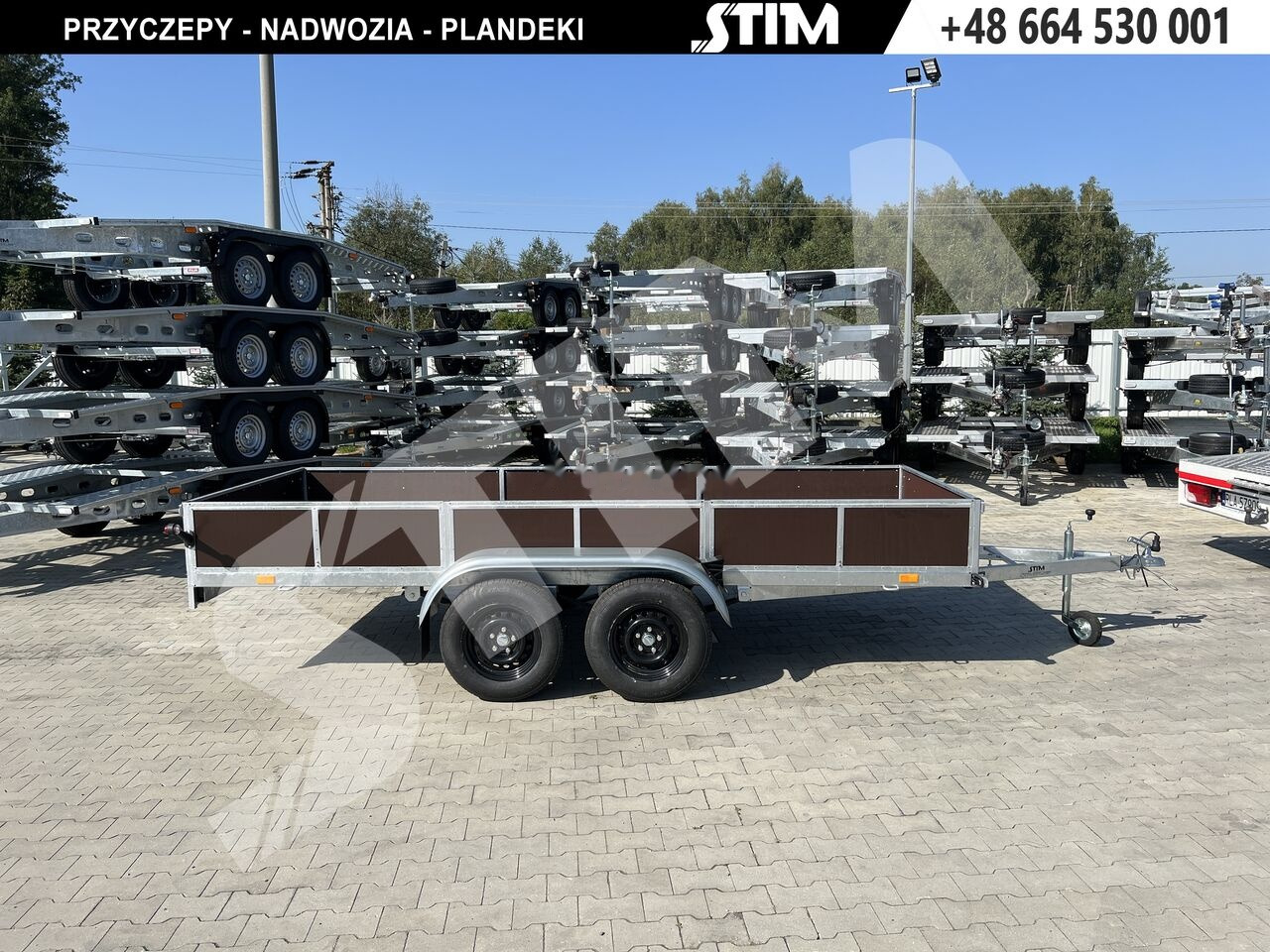 Stim S12-075/4015R + przednia burta otwierana + wzmocniona rama - Remolque de coche: foto 2 Stim S12-075/4015R + przednia burta otwierana + wzmocniona rama - Remolque de coche: foto 2