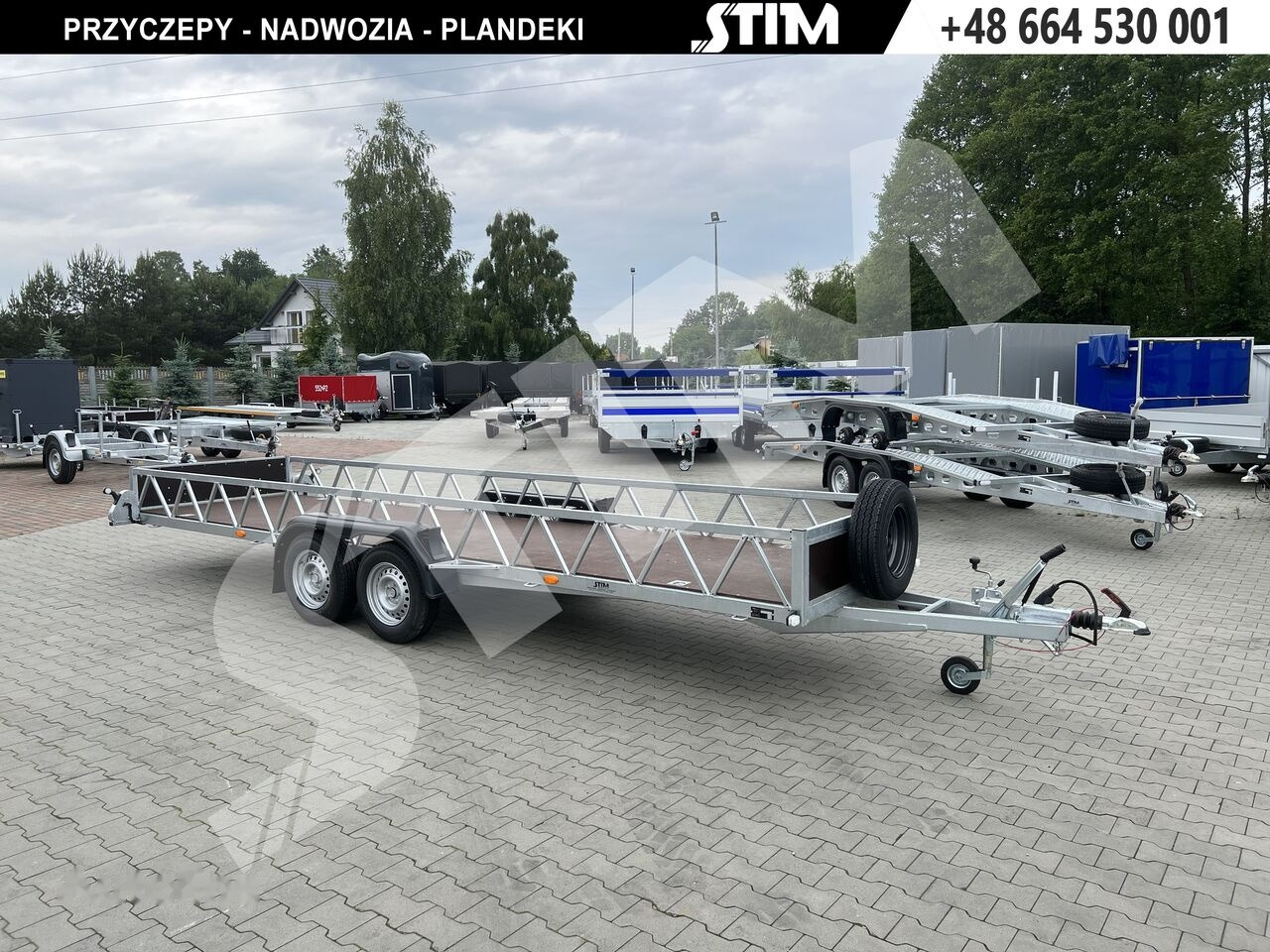 Stim S22-27/6015DŁ - dłużyca - Remolque plataforma/ Caja abierta: foto 1 Stim S22-27/6015DŁ - dłużyca - Remolque plataforma/ Caja abierta: foto 1