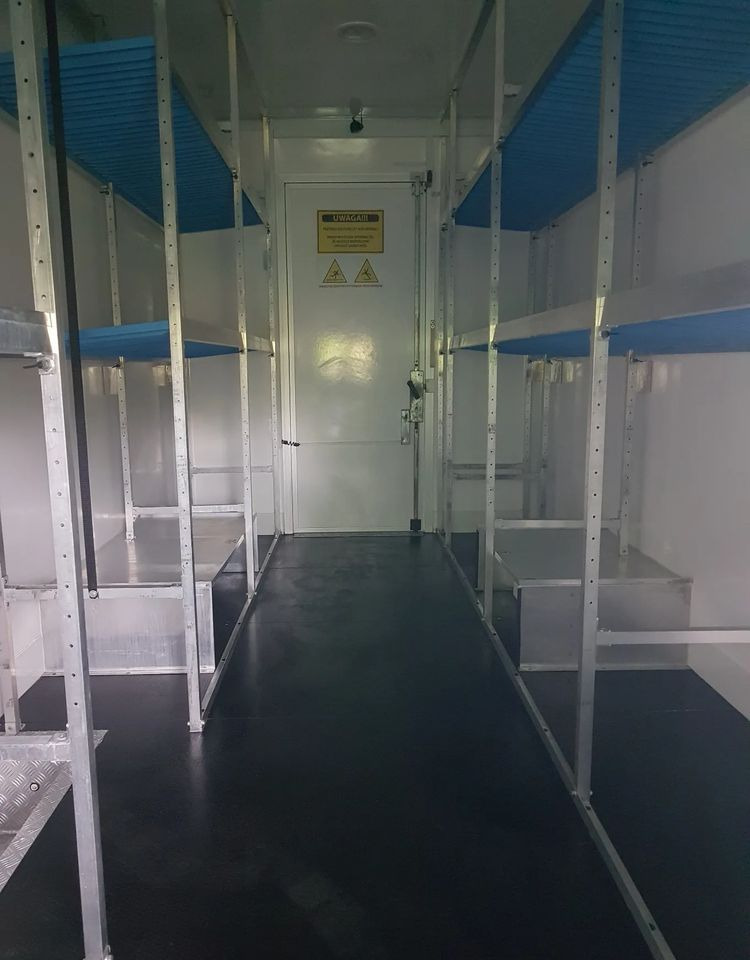 Furgoneta Iveco DAILY KONTENER NISKOPODŁOGOWY 4,43x2,23x2,42 SKLEP FOODTRUCK BAR KLIMA KONIOWÓZ KAMPER: foto 17