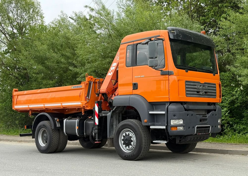 MAN * MAN 18 480 * KIPER WYWROTKA * 4x4 * HDS ATLAS 85* STAN BARDZO DOBRY * Sprowadzony - Volquete camión: foto 2 MAN * MAN 18 480 * KIPER WYWROTKA * 4x4 * HDS ATLAS 85* STAN BARDZO DOBRY * Sprowadzony - Volquete camión: foto 2