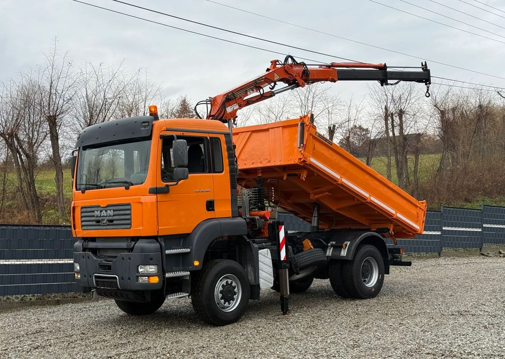 MAN * MAN 18 480 * KIPER WYWROTKA * 4x4 * HDS ATLAS 85* STAN BARDZO DOBRY * Sprowadzony - Volquete camión: foto 1 MAN * MAN 18 480 * KIPER WYWROTKA * 4x4 * HDS ATLAS 85* STAN BARDZO DOBRY * Sprowadzony - Volquete camión: foto 1