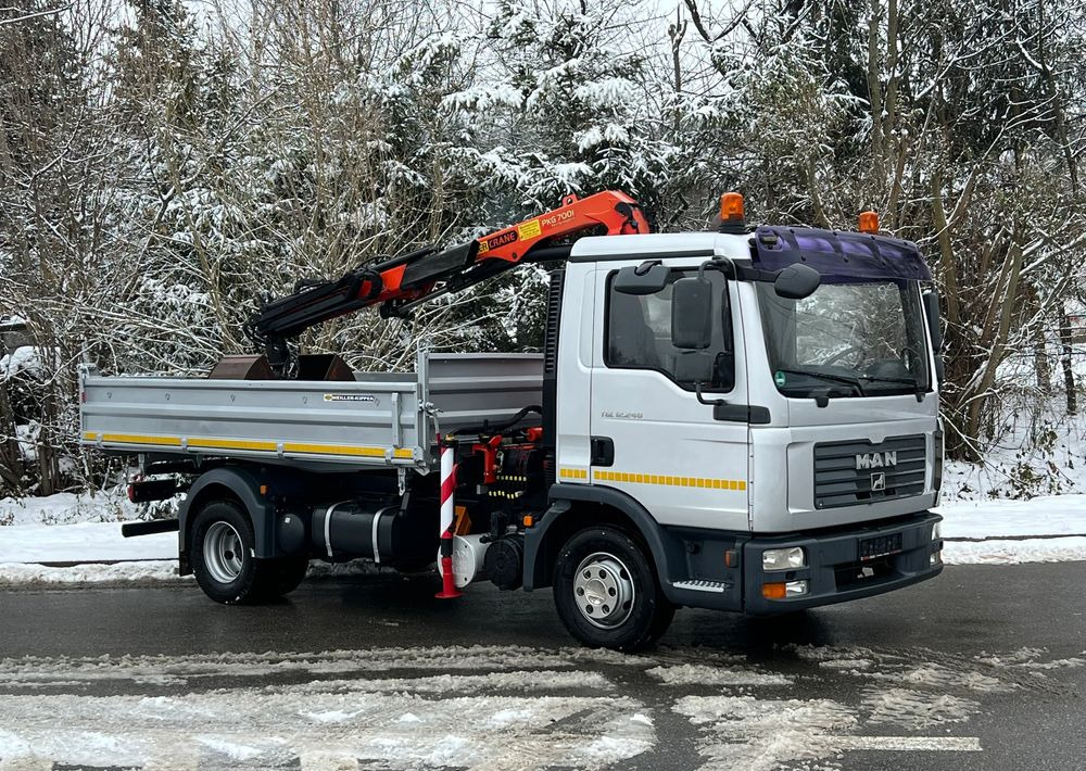 MAN MAN TGL 12-240 Kiper Wywrotka 4x2 Kran PALFINGER PK 12500 BARDZO DOBRY STAN - Volquete camión: foto 2 MAN MAN TGL 12-240 Kiper Wywrotka 4x2 Kran PALFINGER PK 12500 BARDZO DOBRY STAN - Volquete camión: foto 2