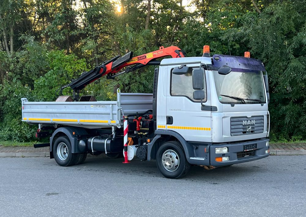 MAN MAN TGL 12-240 Kiper Wywrotka 4x2 Kran PALFINGER PK 12500 BARDZO DOBRY STAN - Volquete camión: foto 2 MAN MAN TGL 12-240 Kiper Wywrotka 4x2 Kran PALFINGER PK 12500 BARDZO DOBRY STAN - Volquete camión: foto 2