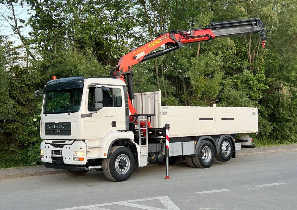 MAN * TGA 26-440 * 4x6 Hydrodrive * HDS Palfinger PK 20002 * Bardzo Dobry Stan - Camión caja abierta, Camión grúa: foto 1 MAN * TGA 26-440 * 4x6 Hydrodrive * HDS Palfinger PK 20002 * Bardzo Dobry Stan - Camión caja abierta, Camión grúa: foto 1