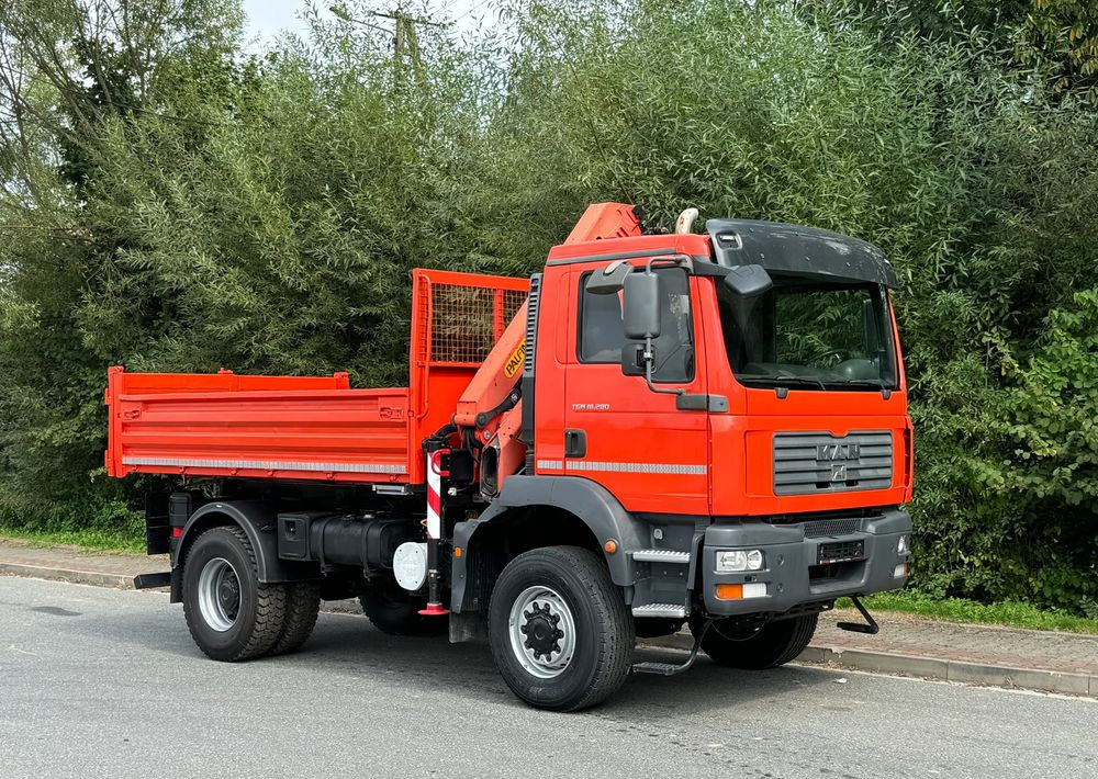 MAN * TGM 18-280 MAN 4x4 HDS Palfinger PK10500 * Kiper Wywrotka * Bardzo Dobry Stan - Volquete camión: foto 2 MAN * TGM 18-280 MAN 4x4 HDS Palfinger PK10500 * Kiper Wywrotka * Bardzo Dobry Stan - Volquete camión: foto 2