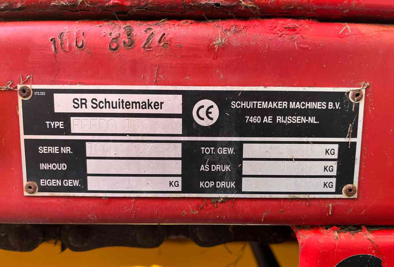 Desensiladora Schuitemaker Feedo 100-20 voerdoseerwagen voerwagen, voermachines: foto 8