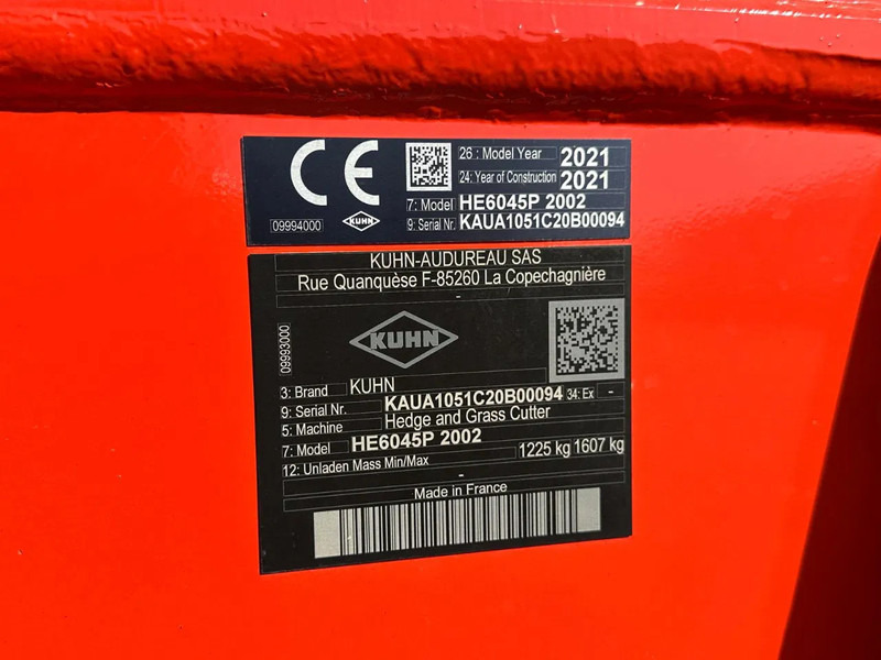 Segadora Kuhn HE 6045 P armklepelmaaier: foto 17