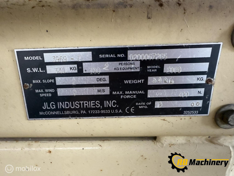 Onbekend merken JLG 3969 - Carretilla elevadora: foto 4 Onbekend merken JLG 3969 - Carretilla elevadora: foto 4