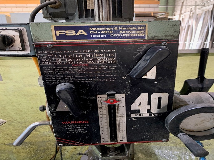 STÄNDERBOHRMASCHINE RF-40HC - Máquina de impresión: foto 3 STÄNDERBOHRMASCHINE RF-40HC - Máquina de impresión: foto 3