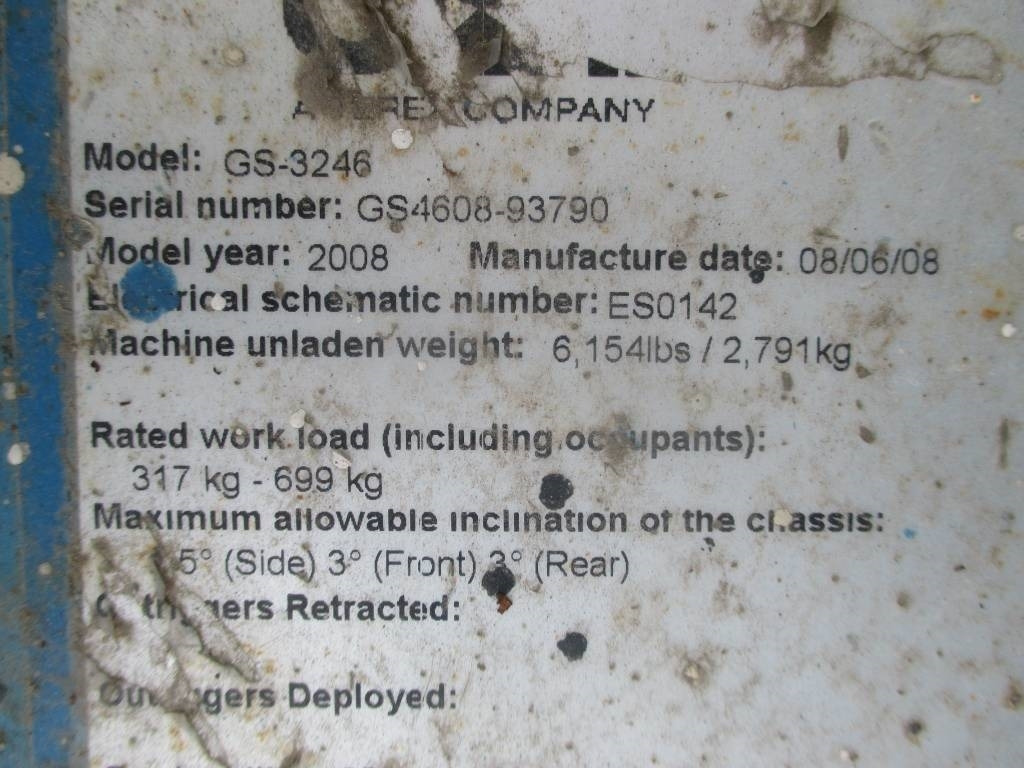 Plataforma de tijeras Genie GS 3246: foto 9