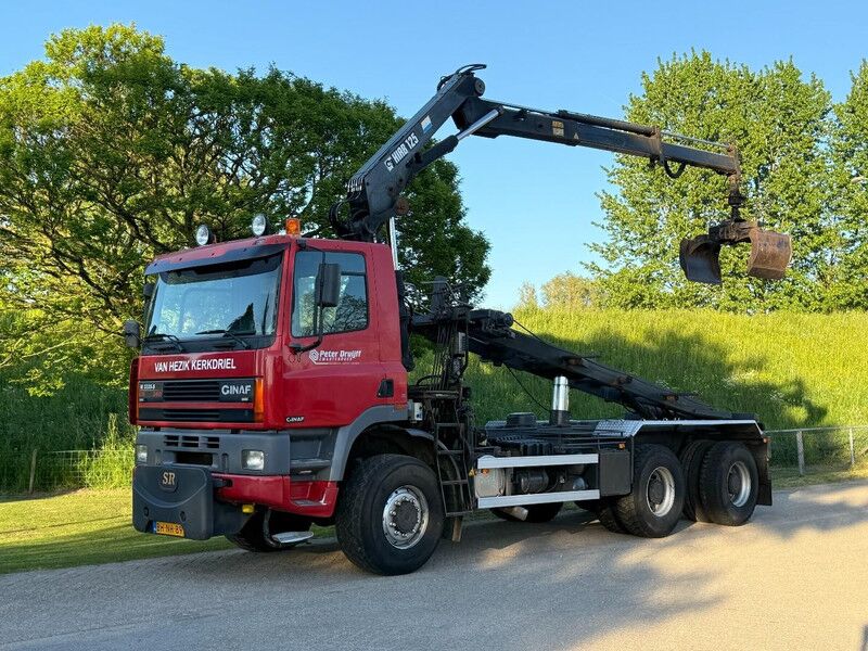 Ginaf M 3335-S 6X6 Handgeschakeld Hiab 125 Kabelsysteem - Camión grúa: foto 1 Ginaf M 3335-S 6X6 Handgeschakeld Hiab 125 Kabelsysteem - Camión grúa: foto 1