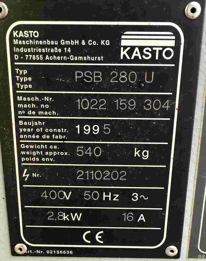 Bügelsäge KASTO - Máquina para metal: foto 3 Bügelsäge KASTO - Máquina para metal: foto 3