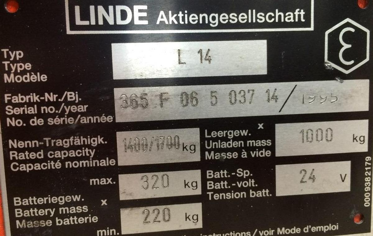 Hochhubwagen LINDE - Apilador: foto 5 Hochhubwagen LINDE - Apilador: foto 5