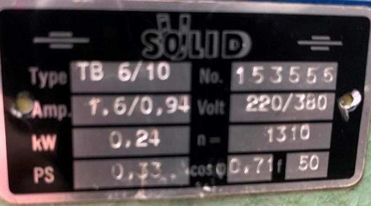 Tischbohrmaschine SOLID - Taladro de columna: foto 2 Tischbohrmaschine SOLID - Taladro de columna: foto 2