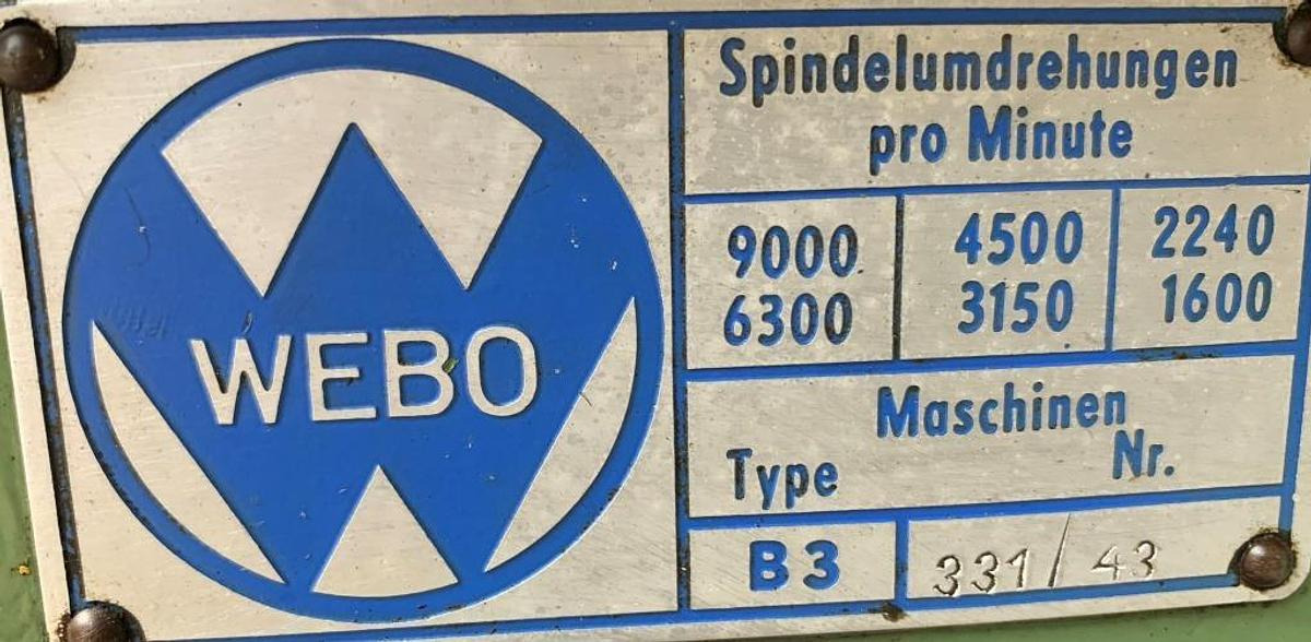 Tischbohrmaschine WEBO - Taladro de columna: foto 2 Tischbohrmaschine WEBO - Taladro de columna: foto 2