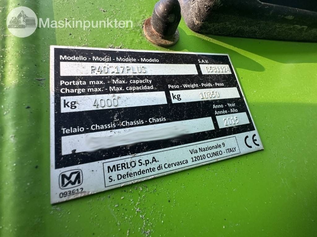 Manipulador telescópico Merlo P 40.17 Plus: foto 9 Manipulador telescópico Merlo P 40.17 Plus: foto 9
