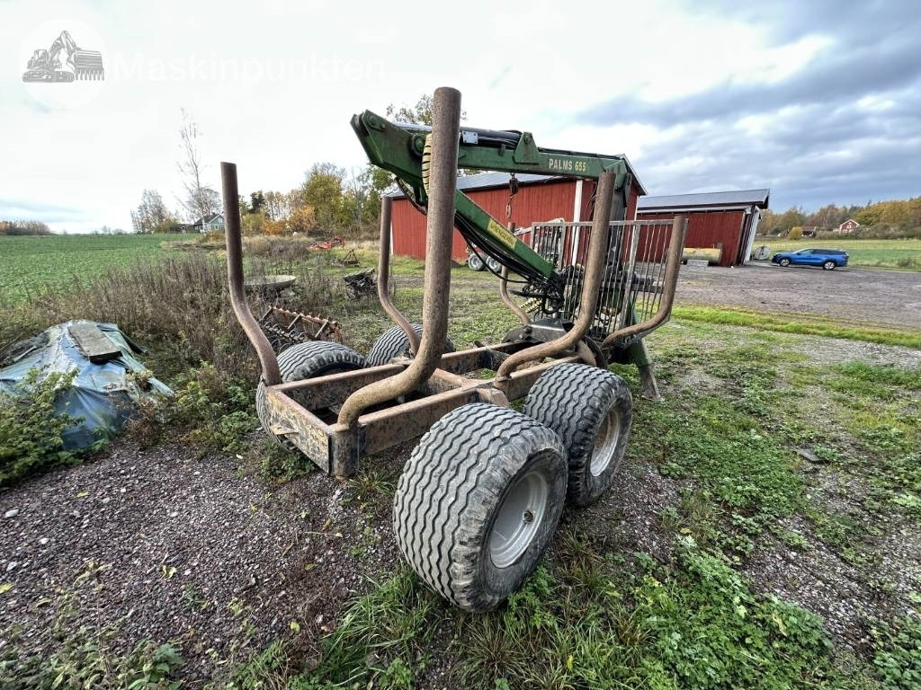 Palmse Trailer Timmervagn med kran och ramstyrning - Remolque agrícola: foto 5 Palmse Trailer Timmervagn med kran och ramstyrning - Remolque agrícola: foto 5