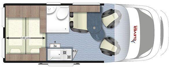 Clever Tour 540 Select Line *TRUMA D6 D+E*FULL-PACKAGE* - Cámper: foto 4 Clever Tour 540 Select Line *TRUMA D6 D+E*FULL-PACKAGE* - Cámper: foto 4