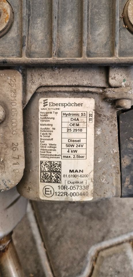 MAN TG3 TGX OGRZEWANIE POSTOJOWE EBERSPÄCHER HYDRONIC S3 81.61901-6200 - Calefacción/ Ventilación para Camión: foto 2 MAN TG3 TGX OGRZEWANIE POSTOJOWE EBERSPÄCHER HYDRONIC S3 81.61901-6200 - Calefacción/ Ventilación para Camión: foto 2