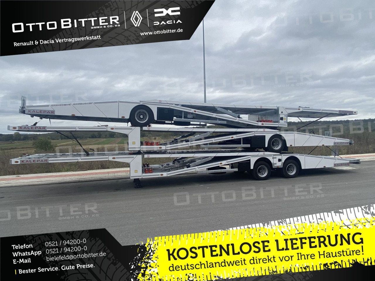 KALEPAR KLP119V4 4er-Autotransporter 1xAchse VDI - Portavehículos semirremolque: foto 1 KALEPAR KLP119V4 4er-Autotransporter 1xAchse VDI - Portavehículos semirremolque: foto 1