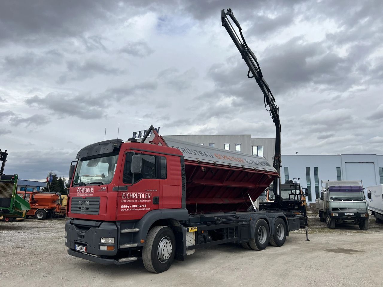 Man Tga 6х4, Самосвал с Кран - Volquete camión, Camión grúa: foto 2 Man Tga 6х4, Самосвал с Кран - Volquete camión, Camión grúa: foto 2