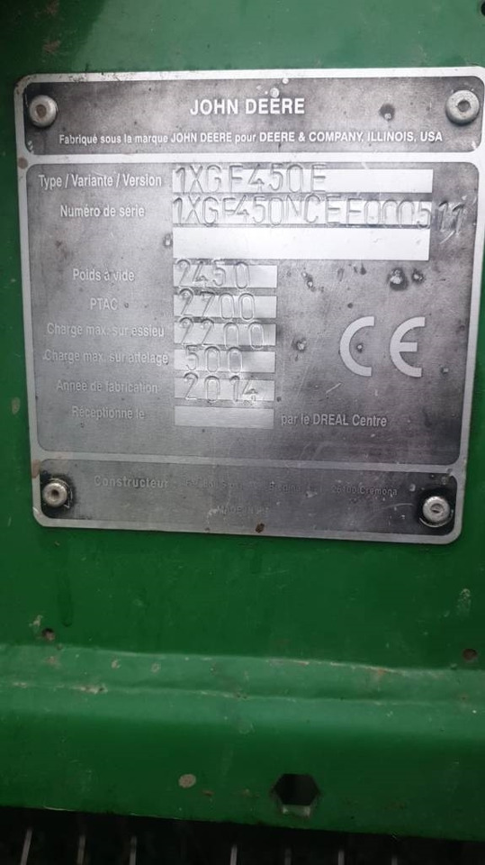 John Deere F 450 - Rotoempacadora: foto 4 John Deere F 450 - Rotoempacadora: foto 4