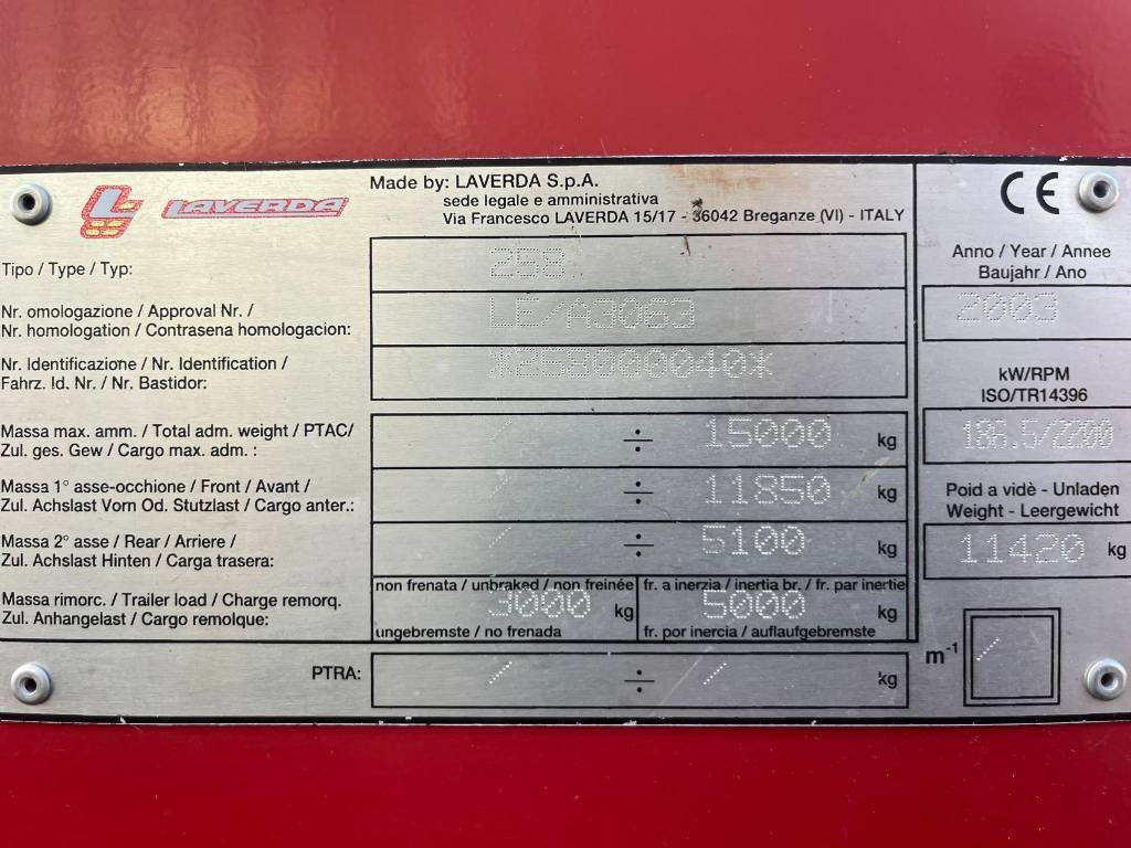 Laverda 25.50 - Cosechadora de granos: foto 3 Laverda 25.50 - Cosechadora de granos: foto 3