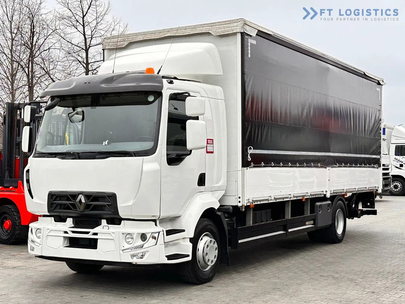 Renault Midlum 250 Renault D 250 / AUTOMATIC / 4X2 / 18 PALLETS / TAIL LIFT / SIDE BOARDS / curtainsider truck - Camión lona: foto 2 Renault Midlum 250 Renault D 250 / AUTOMATIC / 4X2 / 18 PALLETS / TAIL LIFT / SIDE BOARDS / curtainsider truck - Camión lona: foto 2