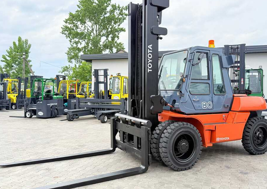 Toyota 60-5FD80 / DIESEL / DUPLEX - 4500MM / NEW TYRES / HEATED CABIN / 8 TON / UDT / EXCELLENT CONDITION - Carretilla elevadora diésel: foto 1 Toyota 60-5FD80 / DIESEL / DUPLEX - 4500MM / NEW TYRES / HEATED CABIN / 8 TON / UDT / EXCELLENT CONDITION - Carretilla elevadora diésel: foto 1